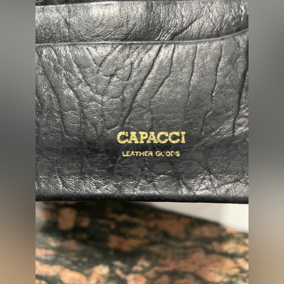 Capaci black pure leather wallet. Used mildly - Picture 6 of 6